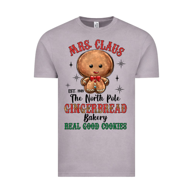 Mrs Claus The North Pole Gingerbread Bakery Real G Vintage Tee by MaliasSmallBusiness | Teevron