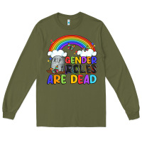 Army Green gender roles are dead Long Sleeve Tee - Artiststas