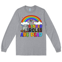 Heather Grey gender roles are dead Long Sleeve Tee - Artiststas