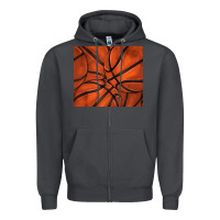 Smoke distressed basketball pattern Zipper Hoodie - TumblerDesignByShophia
