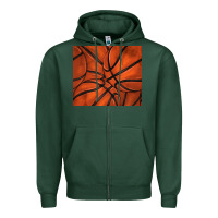 Sports Green distressed basketball pattern Zipper Hoodie - TumblerDesignByShophia