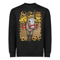 Black Donkey With Sunflowers Heavyweight Sweatshirt - Bettercallsaul