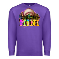 Purple baseball mini Premium Sweatshirt - OliviaCreatesArt