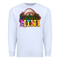 White baseball mini Premium Sweatshirt - OliviaCreatesArt