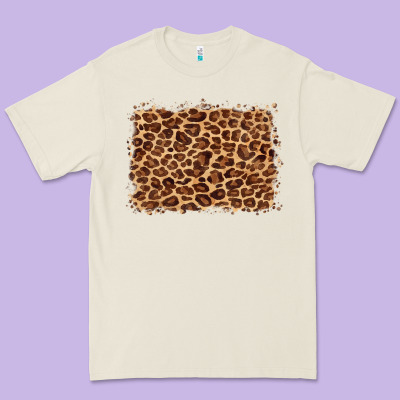 Leopard Background Premium Tee Designed By Barkaloodesign