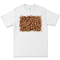 White leopard background Premium Tee - BarkalooDesign