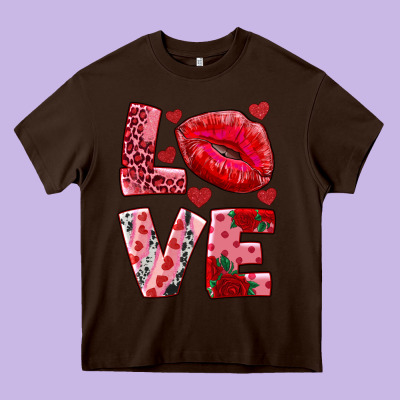 Love Kiss Heavy Core Tee Designed By Adodesignshop