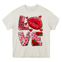 Cream love kiss Heavy Core Tee - AdoDesignShop