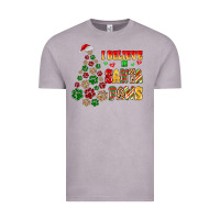 Vintage Zinc i believe in santa paws Vintage Tee - MaliasSmallBusiness