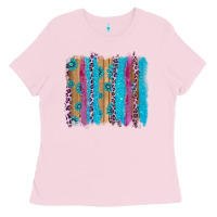 Bubblegum Pink gemstone and pink leopard brushstrok Ladies Tee - AdoDesignShop