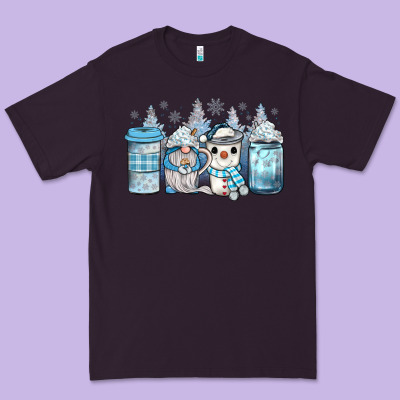 Winter Coffee Premium Tee Designed By Jahusdesignshop