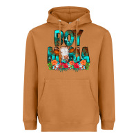 Meerkat Boy Mama Flowers Cow Heavyweight Hoodie - CowCowDesign