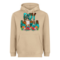 Mushroom Boy Mama Flowers Cow Heavyweight Hoodie - CowCowDesign