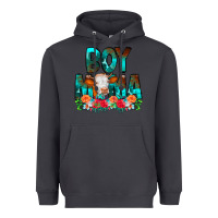 Smoke Boy Mama Flowers Cow Heavyweight Hoodie - CowCowDesign