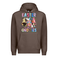 Coffee Easter with my gnomies  Easter Day Premium Hoodie - CowGirlArtShop
