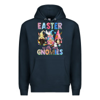 Navy Easter with my gnomies  Easter Day Premium Hoodie - CowGirlArtShop