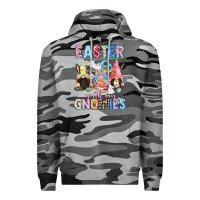 Slate Camo Easter with my gnomies  Easter Day Premium Hoodie - CowGirlArtShop