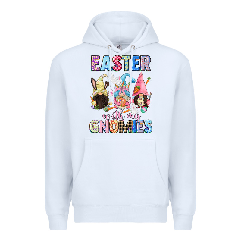 Easter With My Gnomies  Easter Day Premium Hoodie by CowGirlArtShop | Teevron