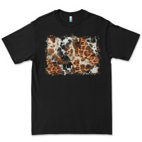 Black cowhide leopard background Premium Tee - BarkalooDesign