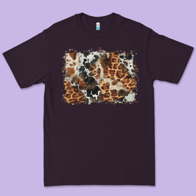 Cowhide Leopard Background Premium Tee Designed By Barkaloodesign