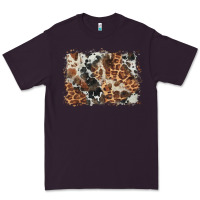 Plum cowhide leopard background Premium Tee - BarkalooDesign