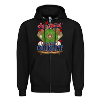 Black My heart is on that court Baseball Zipper Hoodie - HowdyJamesFarm