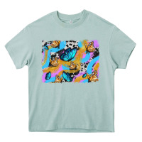 Arona easter butterfly with glitter and cowhide  background Heavy Core Tee - Artiststas