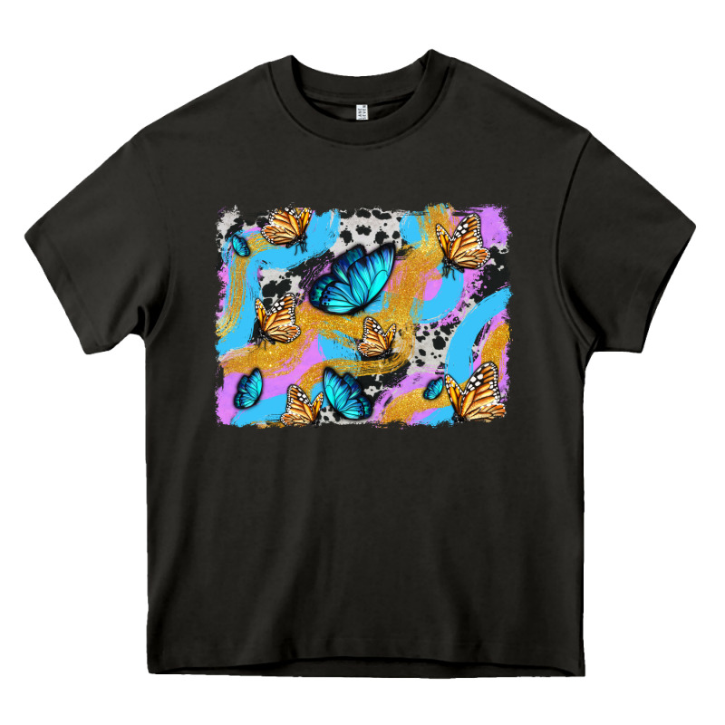 Easter Butterfly With Glitter And Cowhide  Background Heavy Core Tee by Artiststas | Teevron