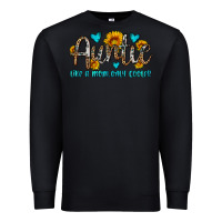 Black auntie like a mom only cooler Premium Sweatshirt - OliviaCreatesArt