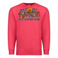 Cardinal auntie like a mom only cooler Premium Sweatshirt - OliviaCreatesArt