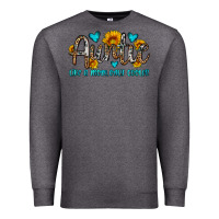 Charcoal Heather auntie like a mom only cooler Premium Sweatshirt - OliviaCreatesArt