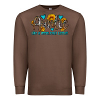 Chestnut auntie like a mom only cooler Premium Sweatshirt - OliviaCreatesArt