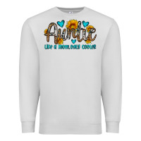 Dove Grey auntie like a mom only cooler Premium Sweatshirt - OliviaCreatesArt