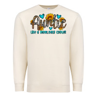 Sandshell auntie like a mom only cooler Premium Sweatshirt - OliviaCreatesArt