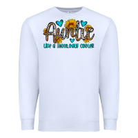 White auntie like a mom only cooler Premium Sweatshirt - OliviaCreatesArt