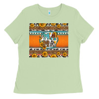 Matcha sunflowers hexagon frame mama Ladies Tee - Jasminsmagicworld