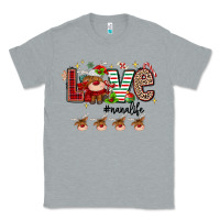 Heather Grey love christmas Classic Tee - MaliasSmallBusiness