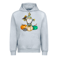 Heather Grey Happy Fall Urban Hoodie - CowhideDigitalArt