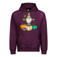 Mauve Wine Happy Fall Urban Hoodie - CowhideDigitalArt