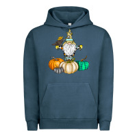 Pigment Midnight Navy Happy Fall Urban Hoodie - CowhideDigitalArt