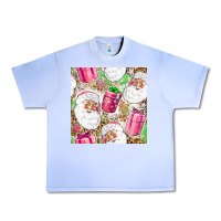Grape Ice Pink Christmas Santa Claus and gift box Urban Heavy Tee - NancyCooperArtShop