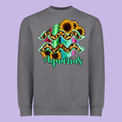 Aquarius Zodiac Heavyweight Sweatshirt Designed By Bettercallsaul