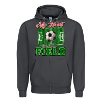 Smoke My heart is on that court Soccer Zipper Hoodie - HowdyJamesFarm