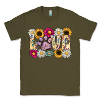 Army Green love dog Classic Tee - CowhideDigitalArt