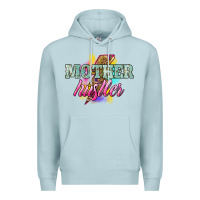 Blue Mist Mother hustler lightning bolt mother's day Premium Hoodie - HowdyJamesFarm
