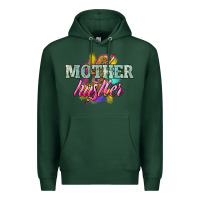 Sports Green Mother hustler lightning bolt mother's day Premium Hoodie - HowdyJamesFarm