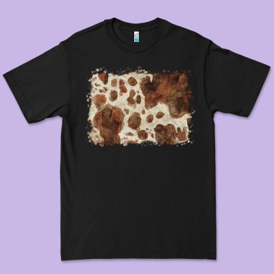 Cowhide Background Premium Tee Designed By Barkaloodesign