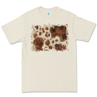 Bone cowhide background Premium Tee - BarkalooDesign