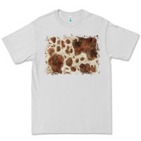 Dove Grey cowhide background Premium Tee - BarkalooDesign