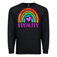 Black equality rainbow Premium Sweatshirt - OliviaCreatesArt